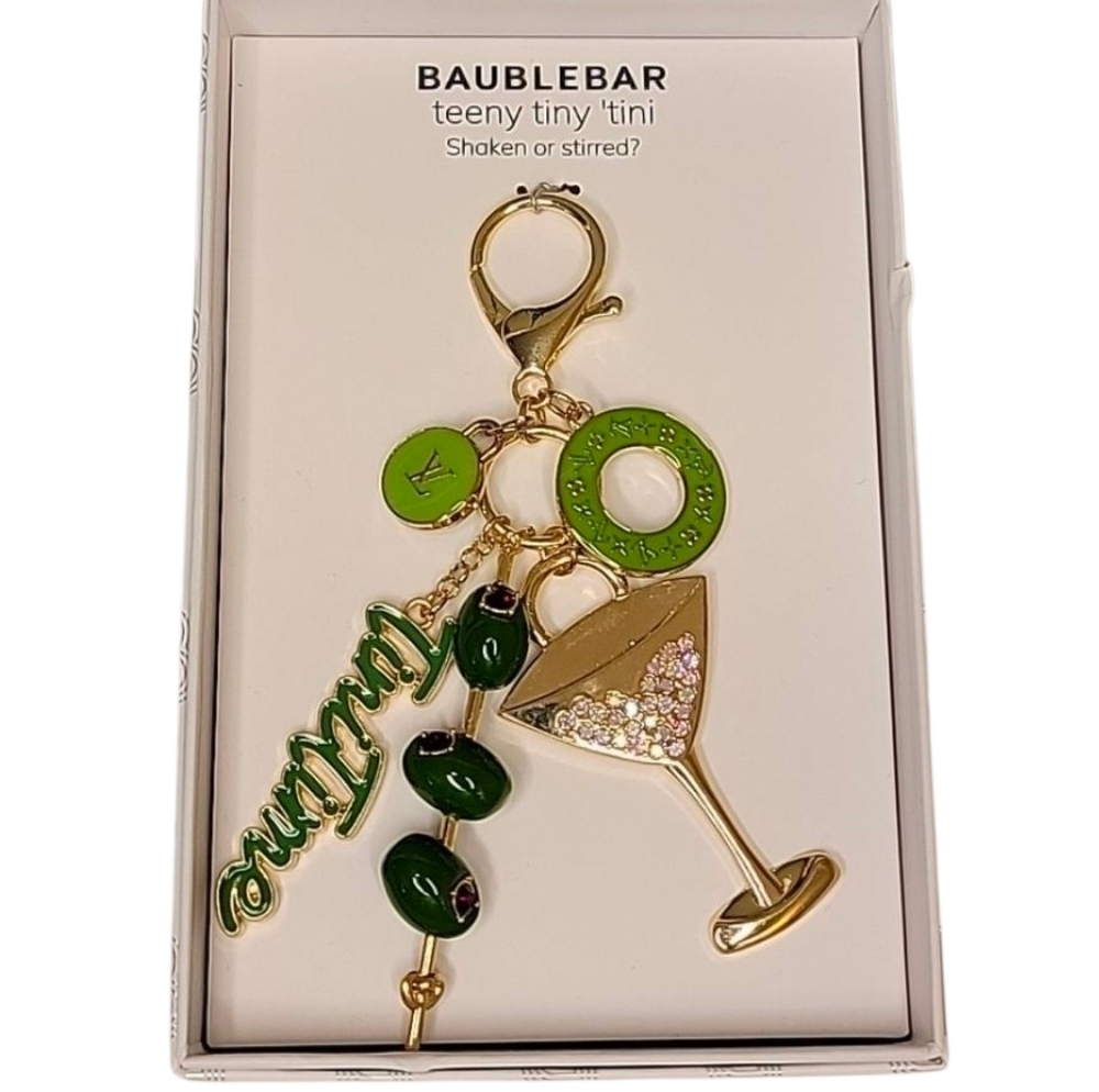 🫒▪️BaubleBar ▪️Martini Olives Tinitime Bag Charm Keychain